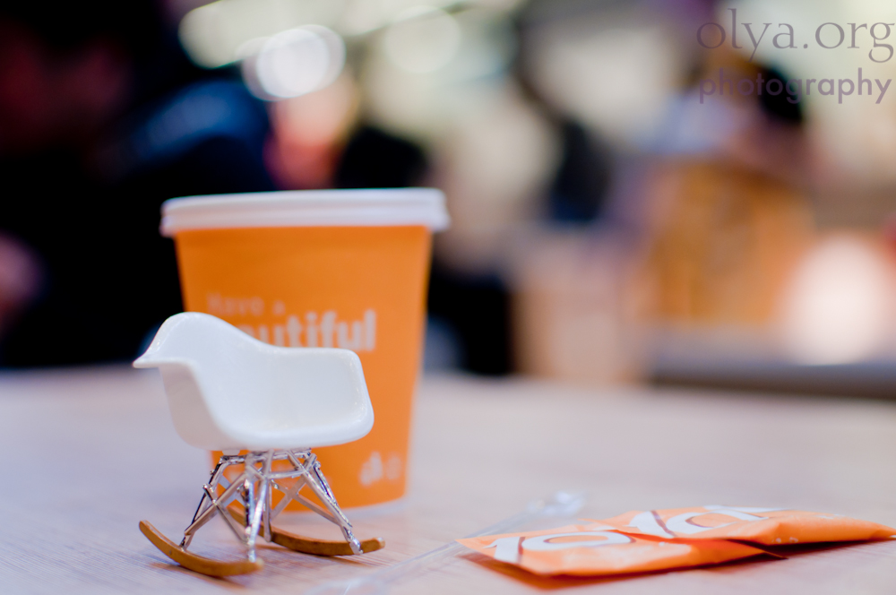Small Eames RAR Rocker in food court, Hong Kong