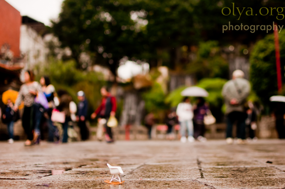 Miniature Eames RAR in a temple, Taipei, Taiwan
