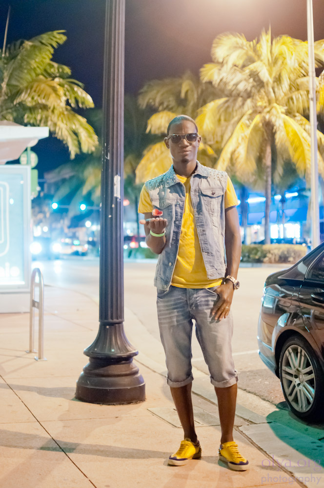 People of Miami with Miniature Eames RAR Chair